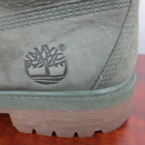 Timberland Suede Boots Boy\'s Size 5.5 Green